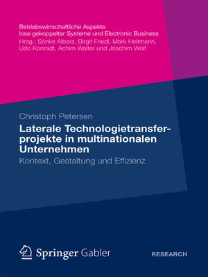 cover image of Laterale Technologietransferprojekte in multinationalen Unternehmen